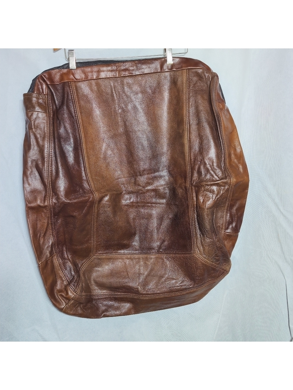 Chocolate Brown Leather Sofa Cushion Cover For DIY Projects 22x28x5
